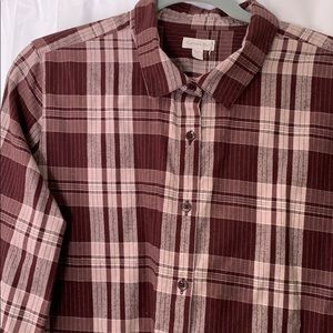 Garnet Hill flannel tunic